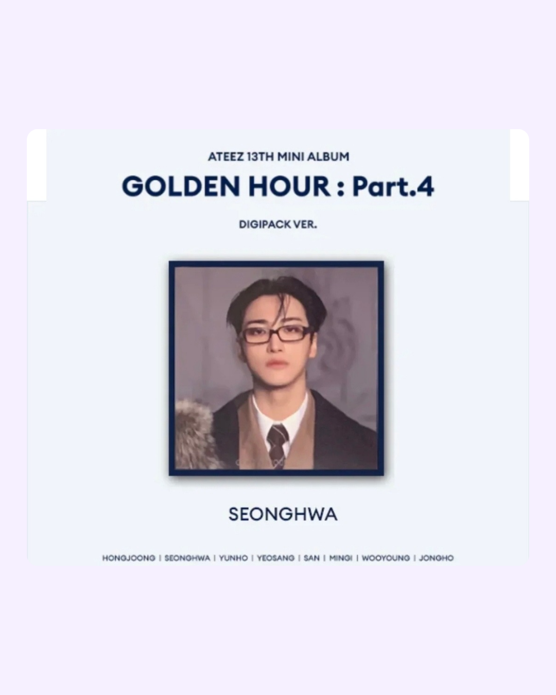 Ateez – Golden Hour: Part.4 (Seonghwa Digipack Ver.)